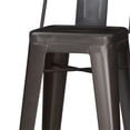 thumbnail image 4 of Simpli Home Rayne 30" Industrial Metal Bar Stool in Gun Metal Gray (Set of 2), 4 of 6