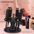 thumbnail image 4 of Soporte para cepillo de pelo redondo, soporte para peine y cepillo, estante de exhibición negro, soporte para cepillo de peinado, herramienta de peluquería, 1 unidad, 4 of 5