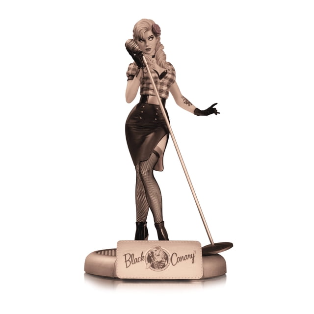 DC Bombshells Black Canary Sepia Variant 10.35 inch Statue