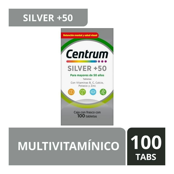 Multivitamínico Centrum Silver +50 100 tabletas