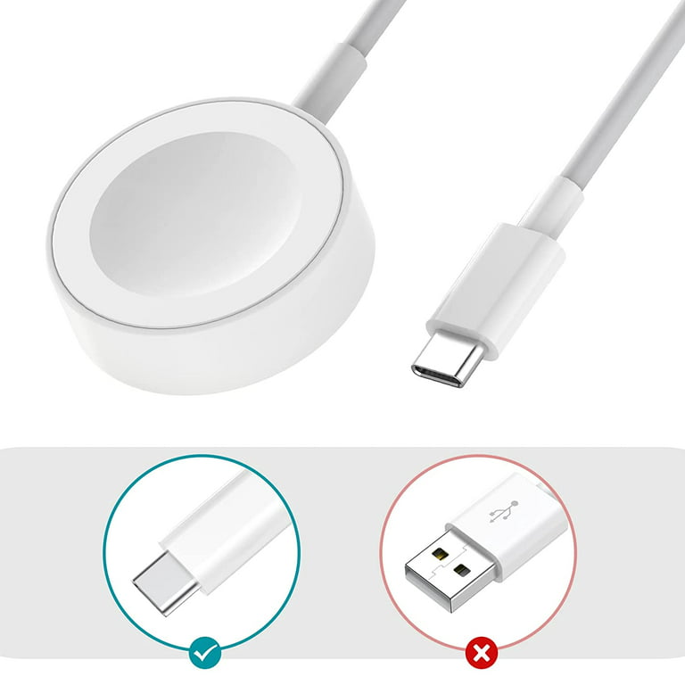Apple Watch Magnetic Charger USB-C Cable, Wireless Charging Cable,for Apple Watch Series 6 SE 5 4 3 2 1 / 38mm 40mm 44mm Walmart.com
