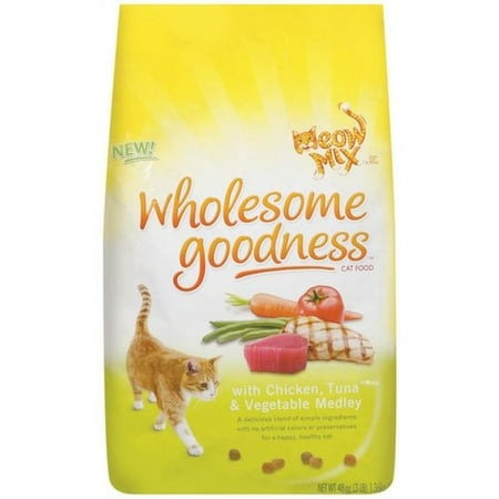 Meow Mix: Wholesome Goodness Chicken Tuna & Vegetable Medley Cat Food, 3 lb