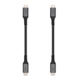 thumbnail image 1 of Vebner 6-Inch Extra Short USB4 cable - 40gbps Supports 100W (20V, 5A) charging - compatible with Thunderbolt 3 and USB-c (2-Pack), 1 of 1