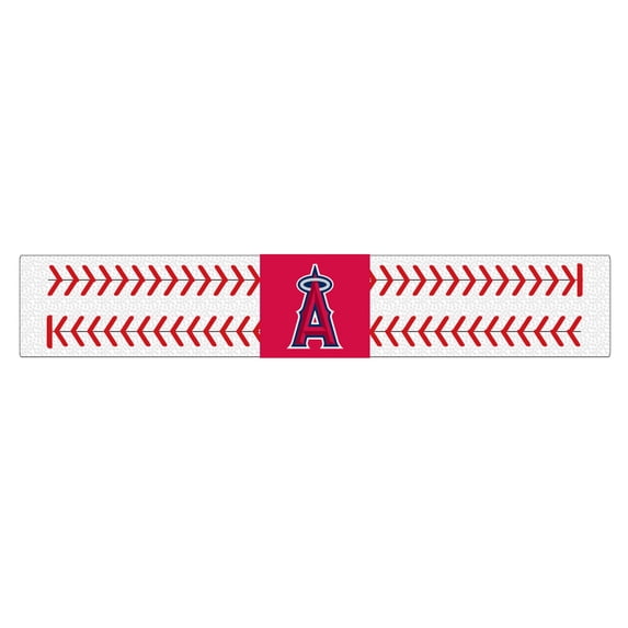 MLB Los Angeles Angels Gamewear 2 Seamer Leather Wristband-Los 048881