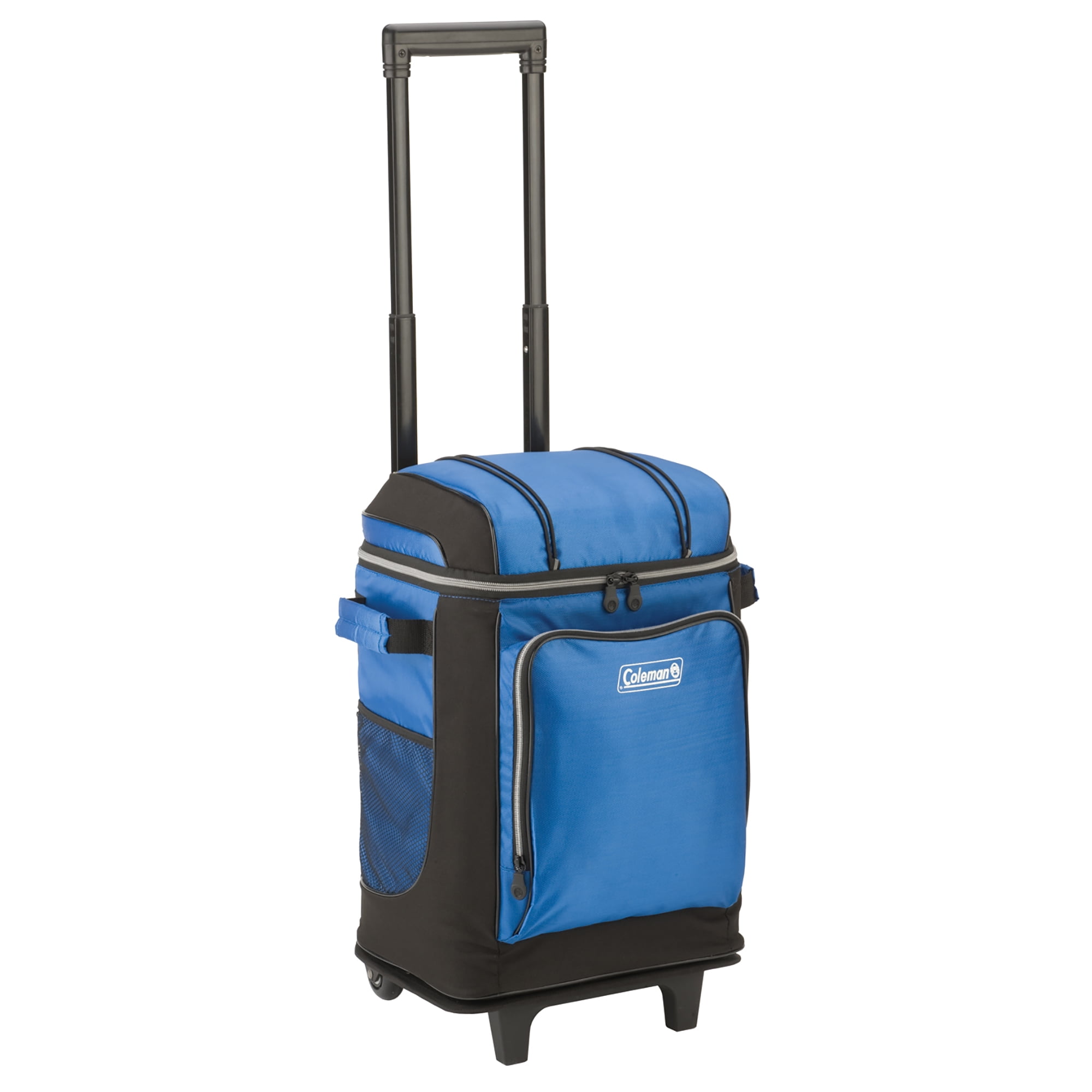 Coleman 42-Can Soft Cooler Bag with Removable Liner & Wheels, Blue ...