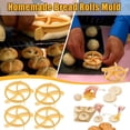 thumbnail image 1 of TIMIFIS Bread Mold 4Pcs Cutter Dough Press Homemade Bread Rolls Molds Baking Kitchen Gadgets, 1 of 8
