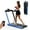 Blue, variant on SuperFit Up To 7.5MPH 2.25HP 2 in 1 Dual Display Screen Treadmill Jogging Machine W/APP Control Silver