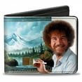 thumbnail image 1 of Bob Ross Painting Vegan Leather Wallet, 1 of 3