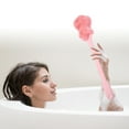 thumbnail image 3 of Unique Bargains 1Pc Back Scrubber for Shower Bath Silicone Body Brush with Long Handle for Skin Exfoliating Pink, 3 of 6