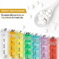 thumbnail image 2 of Pop-up Weekly Pill Organizer, Easy Box And 4 Daily Compartments 20*11*3.8cmcm, 2 of 5