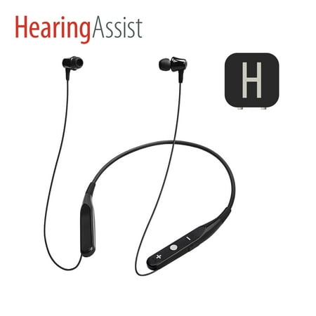 HearingAssist TV Listener In-Ear Headphones, Black, TV01