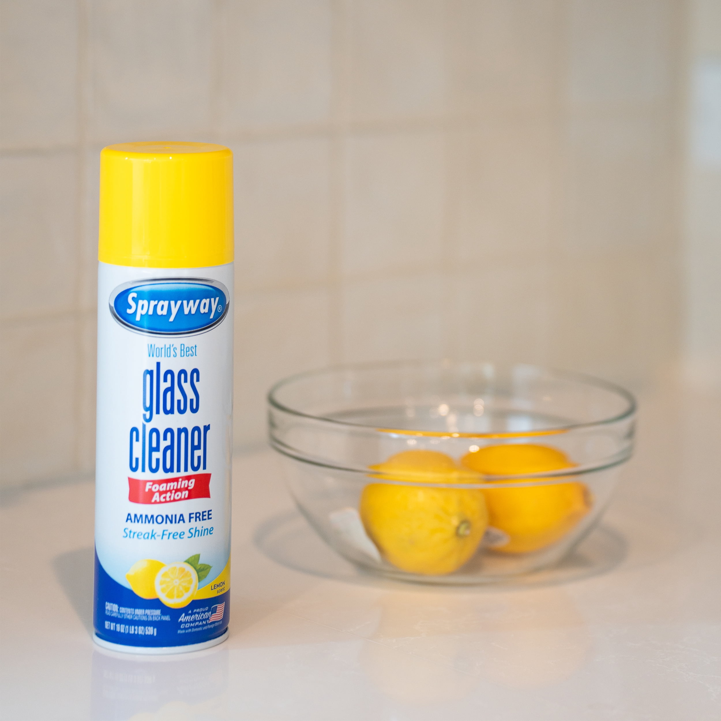Sprayway Glass Cleaner, Lemon 19 oz