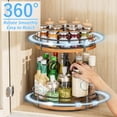thumbnail image 2 of Organizador giratorio Lazy Susan OVICAR, ajustable, 2 niveles, madera, 2 of 7