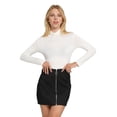 thumbnail image 3 of Women's High Waist Zipper Front Mini Skirt Casual A Line Short Bodycon Skirt, 3 of 6