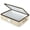 Beige, variant on Platter Storage Container Hard Shell China Organizer with Dividers Protects up to 4 Platters for Moving and Seasonal Storage, Black