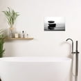 thumbnail image 2 of ZHONGYUTONG Zen Stone Wall Art Black and White Zen Canvas Picture Spa Stones Print Bathroom Spa Room Yoga Meditation Living Room Wall Decor Frame (16" x 24"), 2 of 6