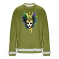 thumbnail image 3 of RKSTN Carnival Party Sweatshirts for Men Oversized Crew Neck Carnival Graphic Print Versatile Fleece Sweatshirt Mens Casual Round Neck Relaxed Fits Comfy Pullover Sweatshirt Top Fall Winter Clothes, 3 of 7
