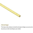 thumbnail image 3 of Brass Rod,Brass Solid Round Rod 1.5mm x 350mm Lathe Bar Stock 10pack, 3 of 4