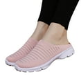 thumbnail image 3 of GUOBIOZIY Backless Sneakers Womens Mules and Clogs Slip On Breathable Casual Sneakers Walking Shoes Women Lightweight Non Slip(Pink,10), 3 of 7
