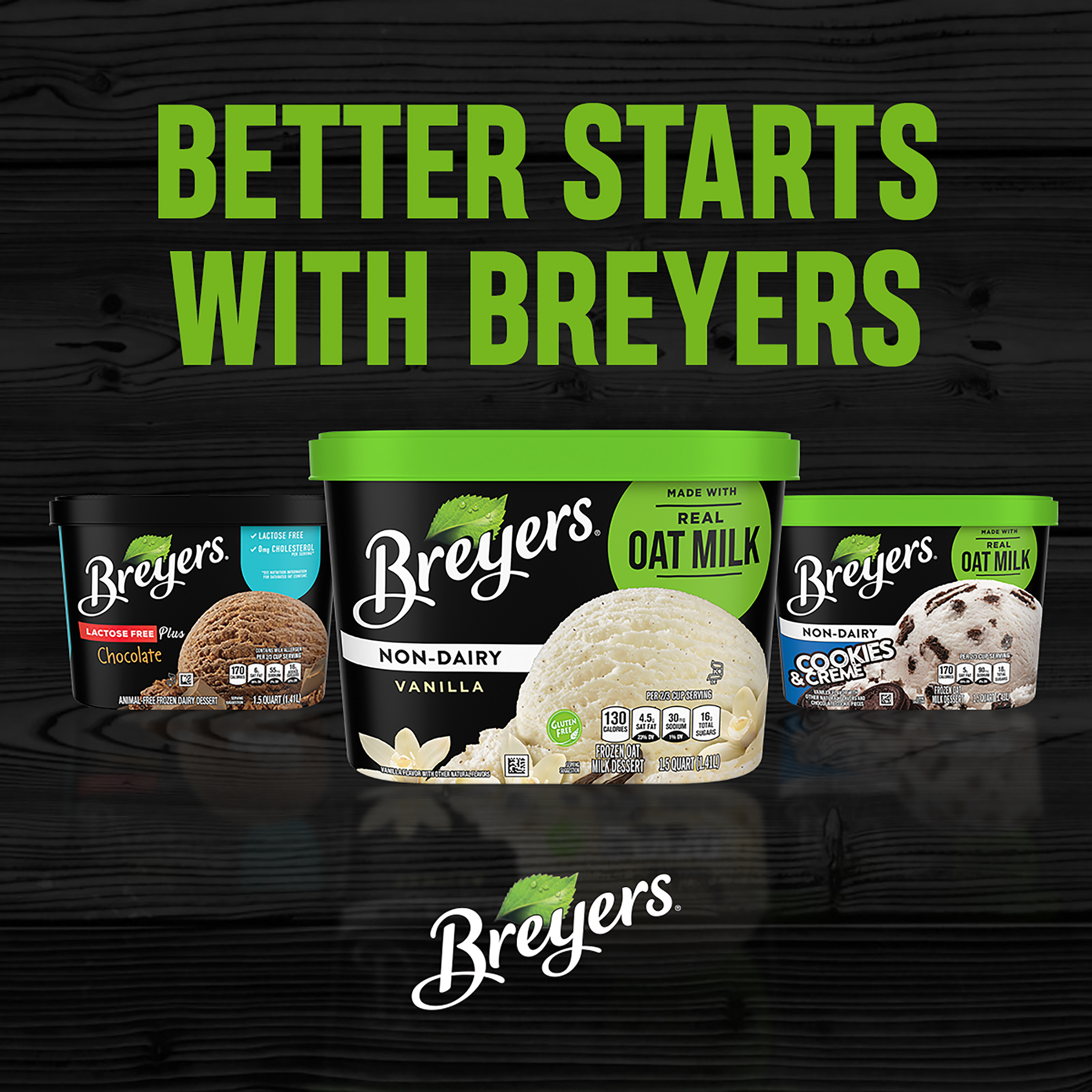 Breyers Non-Dairy Cookies and Creme Frozen Dessert, 48 oz - image 7 of 9