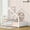 White, variant on Bellemave Full Size Metal House Bed with Headboard and Footboard Montessori House Bed, Metal Floor Bed with Roof, No Box Spring Needed, White