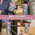 thumbnail image 6 of Classic 30oz Handheld Travel Tumbler with Handle – Double Wall Stainless Steel Insulated Cup, Flip Straw Lid, Leak-Proof & BPA-Free for Hot and Cold Drinks – Durable Coffee & Juice Mug Pink, 6 of 7