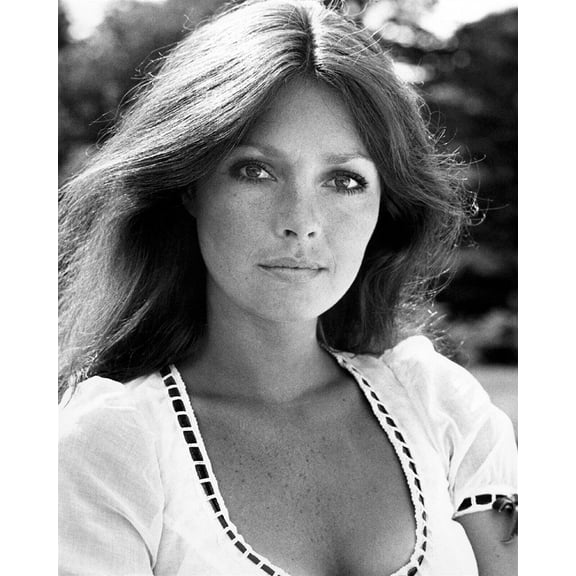 Jennifer O'Neill beautiful portrait in white dress showing cleavage 8x10 photo