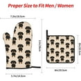 thumbnail image 3 of Dachshund Weiner Dog Oven Mitts and Pot Holders Sets of 4, Heat-Resistant Hot Pads Non-Slip BBQ Gloves for Kitchen Baking Cooking Grilling, 3 of 6