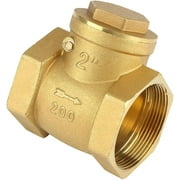 Dn50 One Way Check Valve 232psi Female Thread Brass Swing Check Valve Preventing Water Backflow
