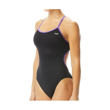UPC: 0036702798402 | Tyr Hexa Durafast Elite Trinityfit Female (Black/Purple 34)