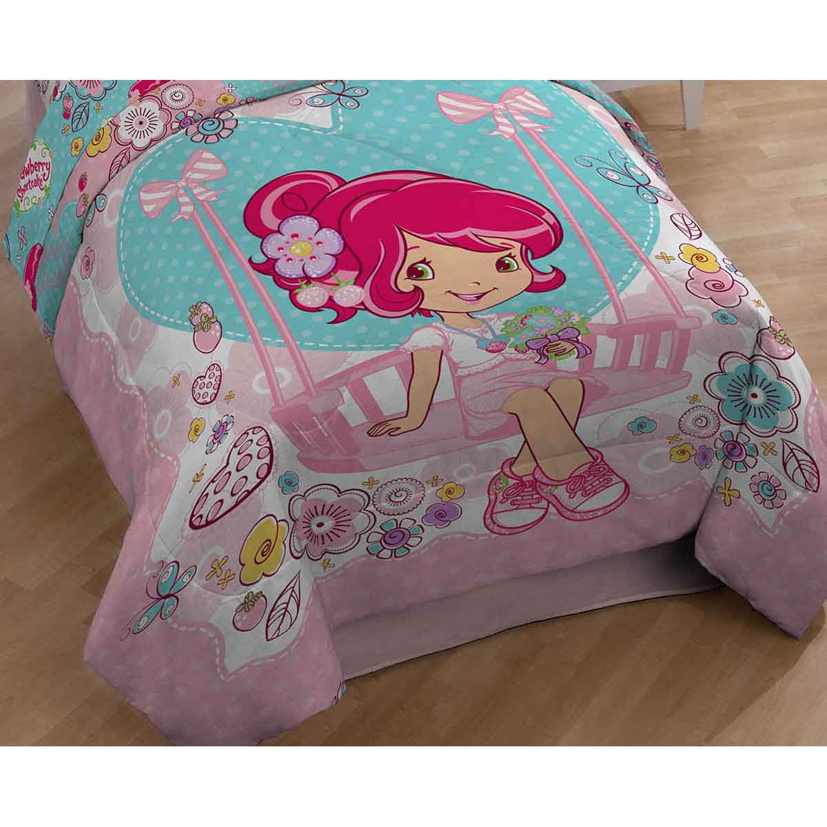 Jay Franco And Sons Strawberry Shortcake Twin Comforter Simply Sweet Bedding Walmart Com Walmart Com