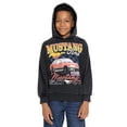thumbnail image 4 of Ford Mustang Boys' Graphic Mineral Wash Hoodie Sweatshirt with Long Sleeves, Sizes 4-18, 4 of 9