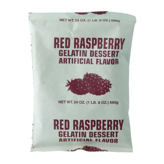 Red Raspberry Instant Gelatin - 1.5 Lb Pouch