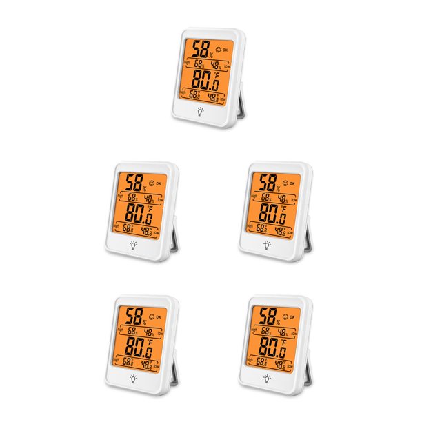 Decodeary Temperature Battery Powered Gauge Humidity Meter Living Room Baby Nursery Measurement ...