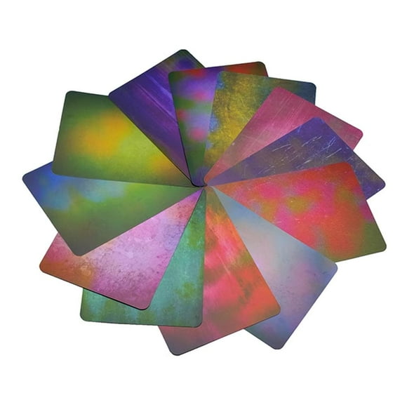 12pcs Colorful Macro Photography Background Cards - Blurred Background Paper for Studio Photography, Light Absorbing Ecological Material for Small Product, Food and Jewelry Images Y5M72