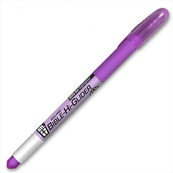 G T Luscombe 08117X Highlighter Accu Gel Bible Hi Glider Violet