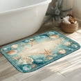 thumbnail image 4 of 1pc Seashell Absorbent Non-Slip Bathroom Thickened Flannel Rug Decor,Soft,Quick Drying,Suitable For Indoor/outdoor Use,Bathrooms,Bedrooms,Kitchens,Terrace,Laundry Rooms,16"x24", 4 of 7