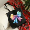thumbnail image 4 of Colorful Bow Canvas Handbag, 4 of 6