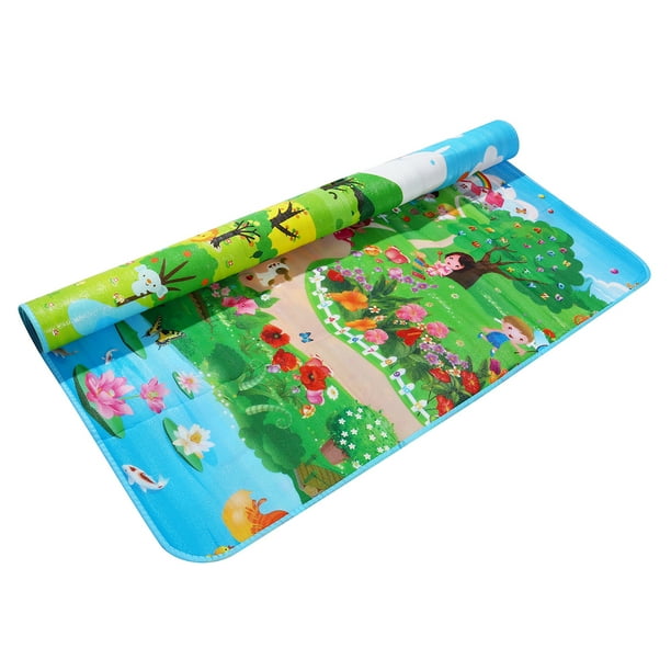 200x180cm Baby Kids Play Mat Two Sides Waterproof Crawling Mat Picnic