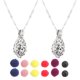 thumbnail image 1 of KAKOWELY 2 juegos de collar difusor de aceites esenciales para mujer, colgante de aroma con bola hueca y piedra volcánica, joyería de aromaterapia portátil para uso diario., 1 of 5