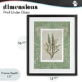 thumbnail image 4 of Stupell Industries Traditional Antique Foliage in Green Black Framed Print Under Glass, 13 x 16, by Carol Robinson, 4 of 8