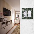 thumbnail image 5 of Yayeee Rocker Switch Wall Plate 2-Gang 4.7"x4.6" Home Decorative Outlet Cover, Green Plants, 5 of 6