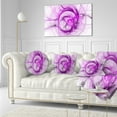 thumbnail image 3 of Designart Wisps of Smoke Purple - Abstract Throw Pillow - 12x20, 3 of 5