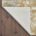 thumbnail image 4 of 2' X 10' Grey And Brown Abstract Hand Loomed Stain Resistant Runner Rug, 4 of 5