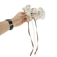 thumbnail image 5 of Unique Bargains 1 Pc Claw Clip Fashion Scalloped Ribbon Hair Clip Coffee Color, 5 of 5
