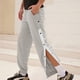 thumbnail image 1 of Pantalones largos para hombre, lisos, de primavera, a la moda, informales, con hebilla abierta, largos, para hombre, 1 of 3