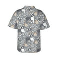 thumbnail image 3 of Goofa Cute Dog And Flowers Hawaiian Shirt for Men, Unisex Summer Beach Casual Short Sleeve Button Down Shirts,Aloha Tropical Floral print shirt-Large, 3 of 9