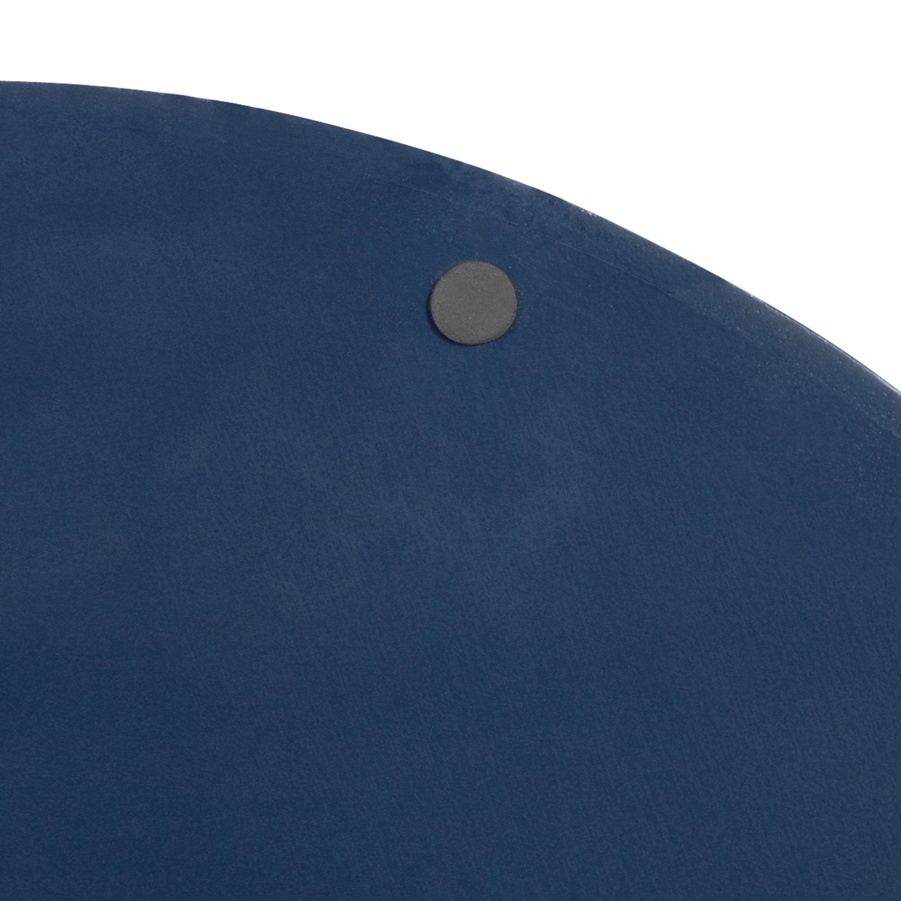 Kate and Laurel Lipton Modern Round Tray, 15.5" Diameter, Navy Blue And Gold, Decorative Accent Tray for Storage and Display