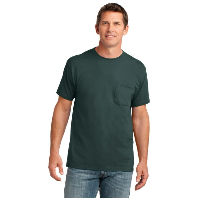 Port & Company T-Shirt de Poche en Coton pour Homme PC54P