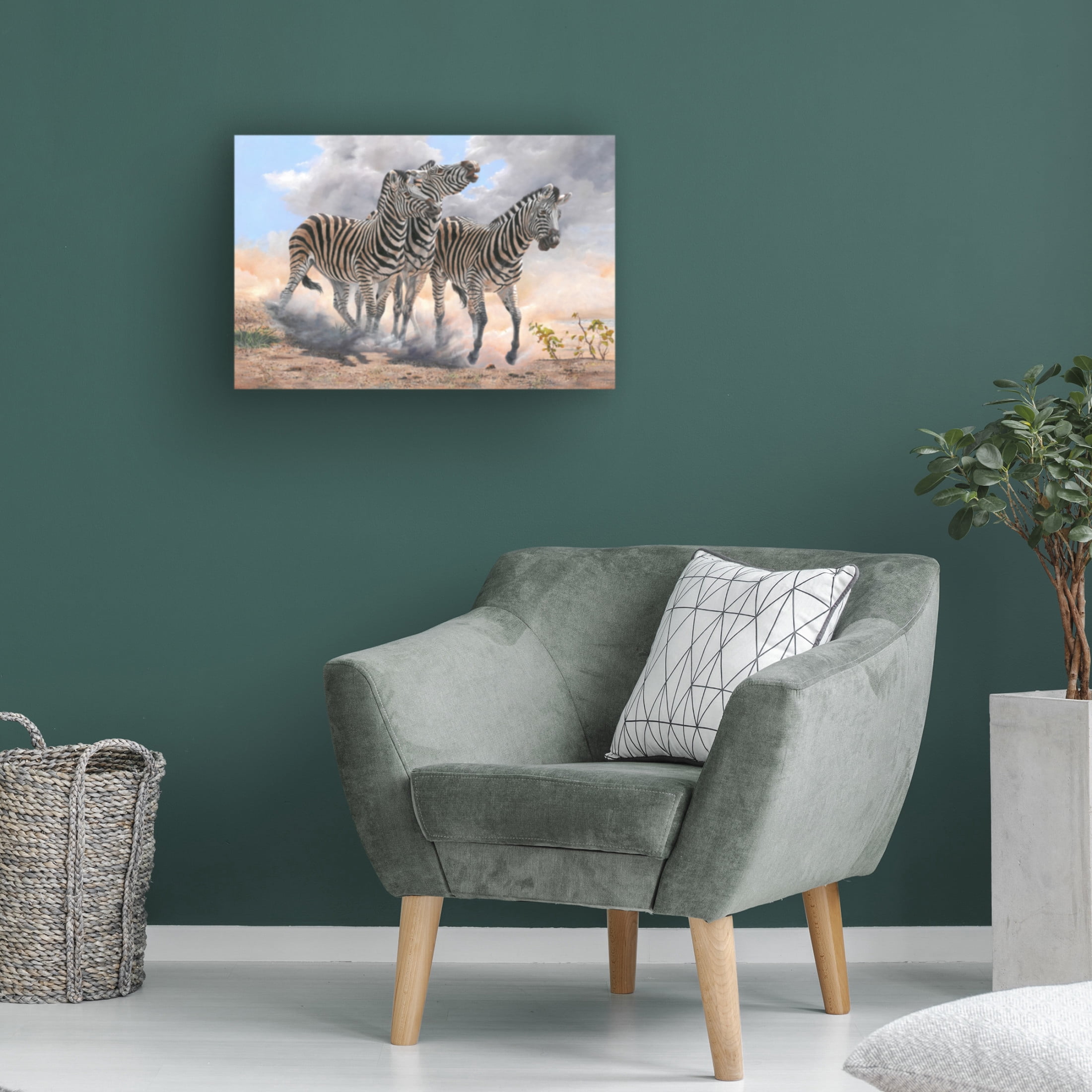 Canvas Wall Art - Delene Lambert 'Fight Club' Wall Art for Living Room, Bedroom, or Office Décor by Trademark Fine Art - 24 x 16 Inches